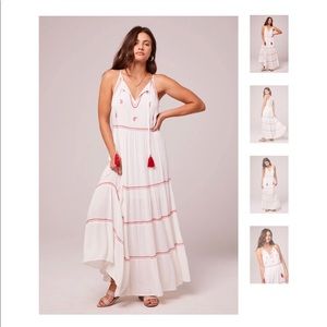 BOG collective senorita embroidered maxi dress